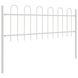 Recinzione per Giardino BOXTEL 3 pcs 5,1 x 0,6 m Bianco