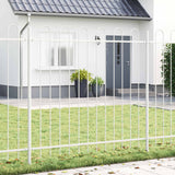 Recinzione per Giardino BOXTEL 3 pcs 5,1 x 0,8 m Bianco