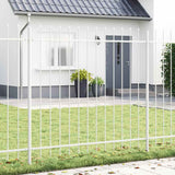 Recinzione per Giardino 5 pcs Bianco 8,5 x 1,5 m