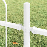 Recinzione per Giardino BOXTEL 5 pcs 8,5 x 0,6 m Bianco