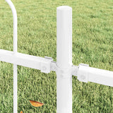 Recinzione per Giardino BOXTEL 5 pcs 8,5 x 1 m Bianco