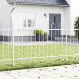 Recinzione per Giardino 5 pcs Bianco 8,5 x 1 m