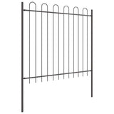 Recinzione per Giardino 6 pcs Grigio 10,2 x 1,5 m
