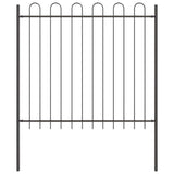 Recinzione per Giardino 6 pcs Grigio 10,2 x 1,5 m