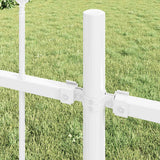 Recinzione per Giardino 6 pcs Bianco 10,2 x 0,8 m
