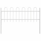 Recinzione per Giardino BOXTEL 8 pcs 13,6 x 0,6 m Bianco