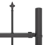 Recinzione per Giardino 9 pcs Grigio 15,3 x 1,5 m