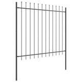Recinzione per Giardino 9 pcs Grigio 15,3 x 1,5 m