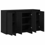 Credenza Rovere nero 120 x 41 x 75 cm Legno truciolato