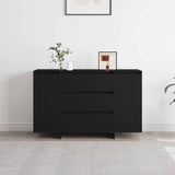 Credenza con cassetto Nero 120 x 41 x 75 cm Legno truciolato