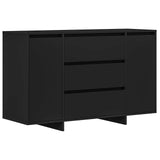 Credenza con cassetto Nero 120 x 41 x 75 cm Legno truciolato
