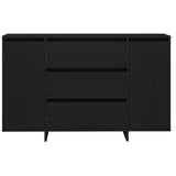 Credenza con cassetto Nero 120 x 41 x 75 cm Legno truciolato