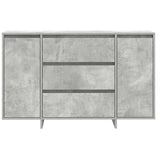Credenza Grigio cemento 120 x 41 x 75 cm Legno truciolato