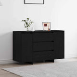 Credenza Rovere Nero 120 x 41 x 75 cm Legno truciolato