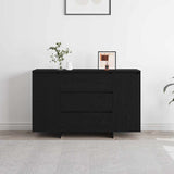 Credenza Rovere Nero 120 x 41 x 75 cm Legno truciolato