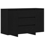 Credenza Rovere Nero 120 x 41 x 75 cm Legno truciolato