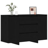 Credenza Rovere Nero 120 x 41 x 75 cm Legno truciolato