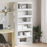 Armadio per Libri Bianco 80 x 30 x 198 cm Legno truciolato