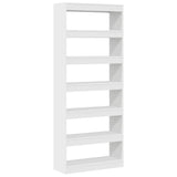 Armadio per Libri Bianco 80 x 30 x 198 cm Legno truciolato