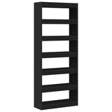 Libreria Nero 80 x 30 x 198 cm Legno truciolato