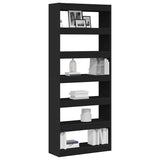 Libreria Nero 80 x 30 x 198 cm Legno truciolato
