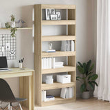 Armadio per Libri Rovere Sonoma 80 x 30 x 198 cm