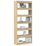 Libreria rovere sonoma 80 x 30 x 198 cm Legno truciolato