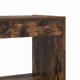 Armadio per Libri con lo scaffale Rovere fumé 80 x 30 x 198 cm