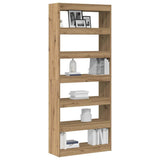 Armadio per Libri 6 livelli 80 x 30 x 198 cm Legno truciolato