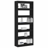 Libreria Rovere nero 80 x 30 x 198 cm Legno truciolato