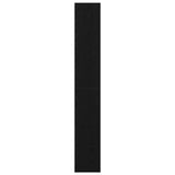 Armadio per Libri con lo scaffale Rovere Nero 80 x 30 x 198 cm