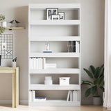 Armadio per Libri Bianco 100 x 30 x 198 cm Legno truciolato