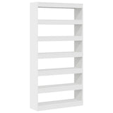 Armadio per Libri Bianco 100 x 30 x 198 cm Legno truciolato