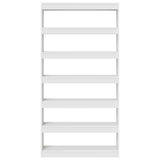 Armadio per Libri Bianco 100 x 30 x 198 cm Legno truciolato
