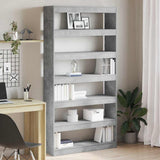 Armadio per Libri Grigio cemento 100 x 30 x 198 cm