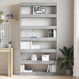 Armadio per Libri Grigio cemento 100 x 30 x 198 cm