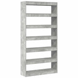 Armadio per Libri Grigio cemento 100 x 30 x 198 cm