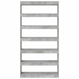 Armadio per Libri Grigio cemento 100 x 30 x 198 cm