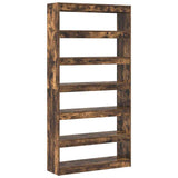 Armadio per Libri Rovere fumé 100 x 30 x 198 cm