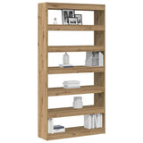 Armadio per Libri 6 livelli 100 x 30 x 198 cm Legno truciolato
