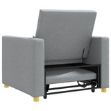 Divano letto estraibile singolo Grigio chiaro 90 x 165 x 87 cm