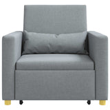 Divano letto estraibile singolo Grigio chiaro 90 x 165 x 87 cm
