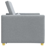Divano letto estraibile singolo Grigio chiaro 90 x 165 x 87 cm