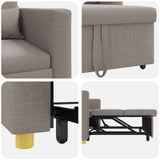 Divano letto estraibile singolo Talpa 90 x 165 x 87 cm Tessuto