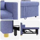 Divano letto estraibile singolo Blu Jeans 90 x 165 x 87 cm