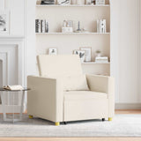 Divano letto estraibile singolo Bianco crema 90 x 165 x 87 cm