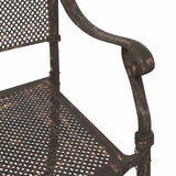 Sedia da Giardino 2 pcs Bronzo 55 x 55 x 92,5cm Alluminio