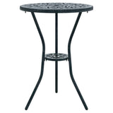 Set Bistro da Giardino 3 pcs Verde Alluminio