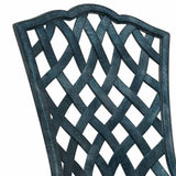 Sedia da Giardino 2 pcs Verde 39 x 40 x 87cm Alluminio