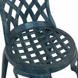 Sedia da Giardino 2 pcs Verde 39 x 40 x 87cm Alluminio